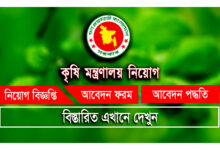 Ministry of Agriculture Job Circular 2023