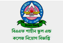 BAF Shaheen School & College Job Circular 2023