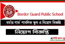Border Guard Public School Job Circular 2021
