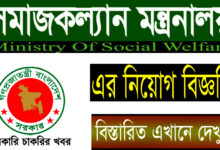 Ministry of Social Welfare Job Circular 2022